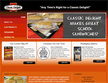 Tablet Screenshot of classicdelight.com